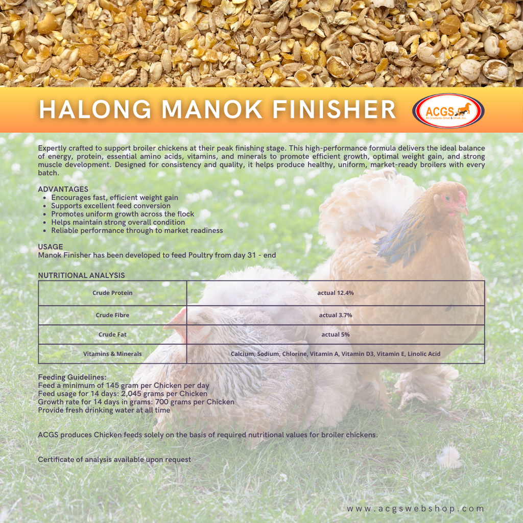 Halong Manok Broiler Finisher 40kg