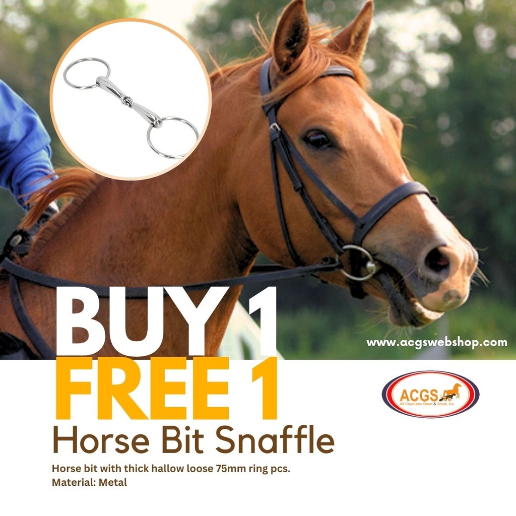 Horse Bit Snaffle 75mm x 125mm pcs